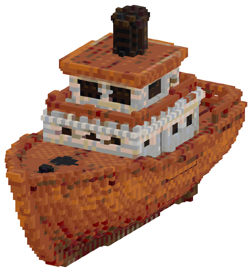 Create for me small ship i can use ... | Minecraft Build - BlockGPT