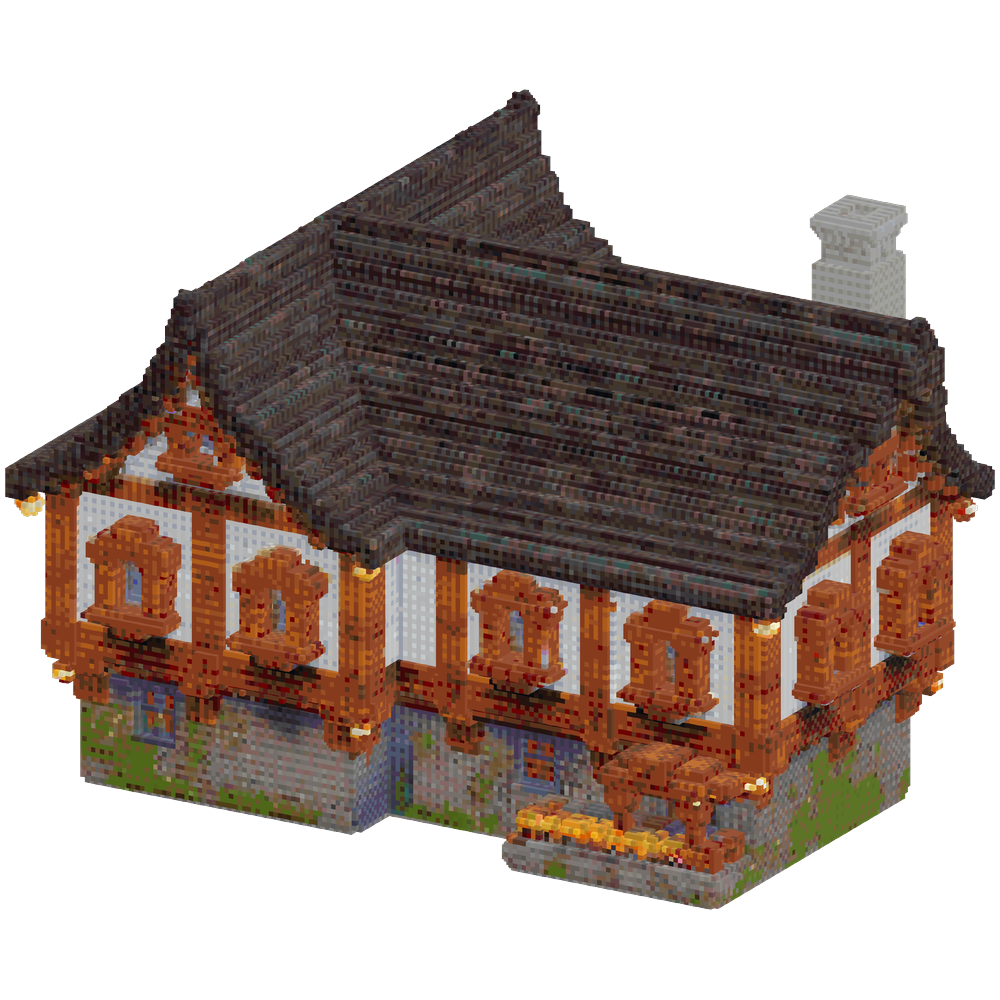 25 by 25 block medival house | Minecraft Build - BlockGPT