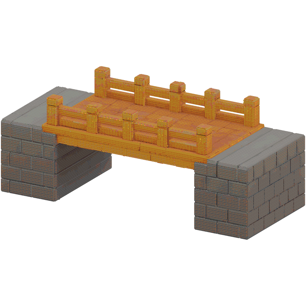 i want to build a bridge that goes ... | Minecraft Build - BlockGPT