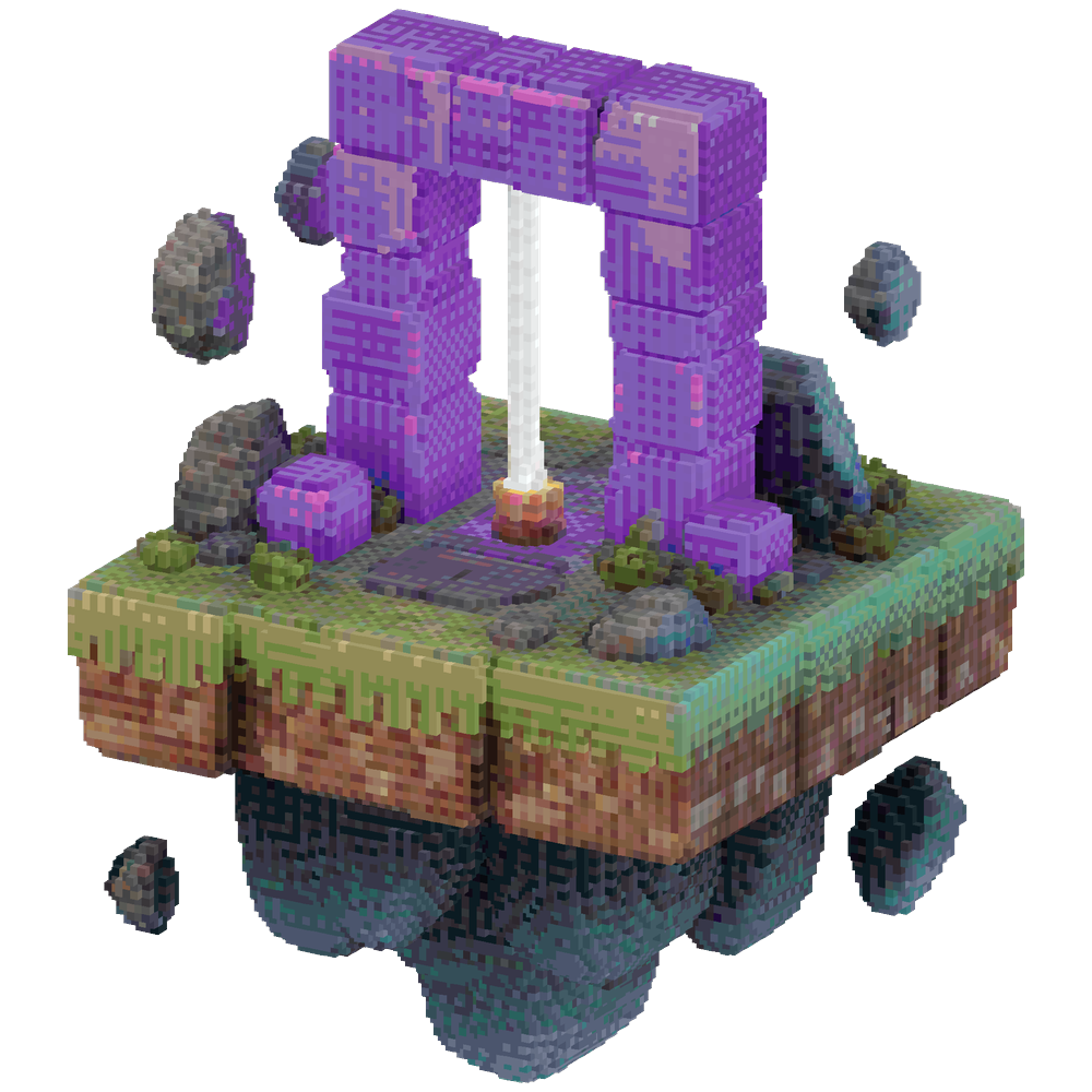 Floating island portal gateway, end... | Minecraft Build - BlockGPT