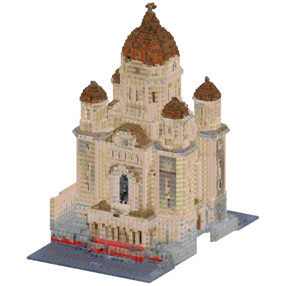 make an aortdox chruch cathedral w... | Minecraft Build - BlockGPT