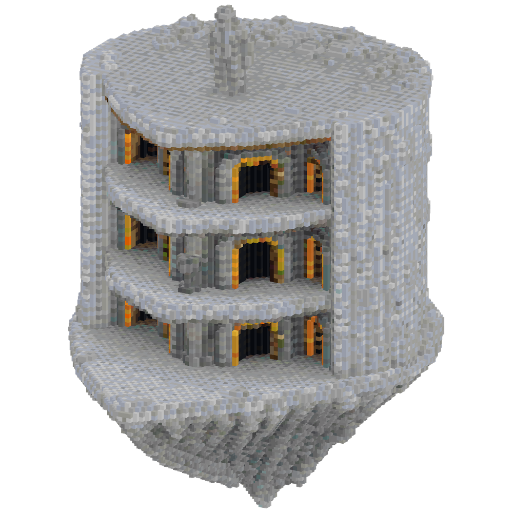 Goal: Build a large, highly detaile... | Minecraft Build - BlockGPT