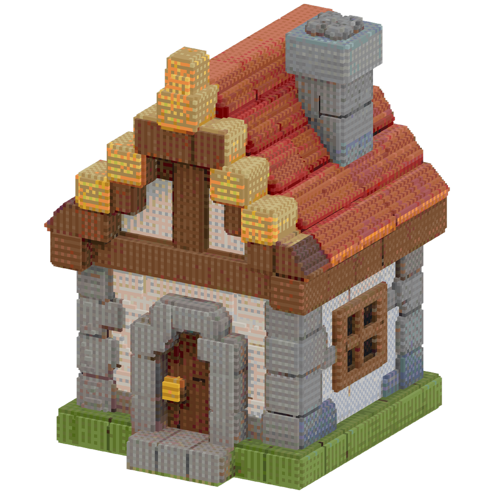 20 x 20 block medival house simple ... | Minecraft Build - BlockGPT