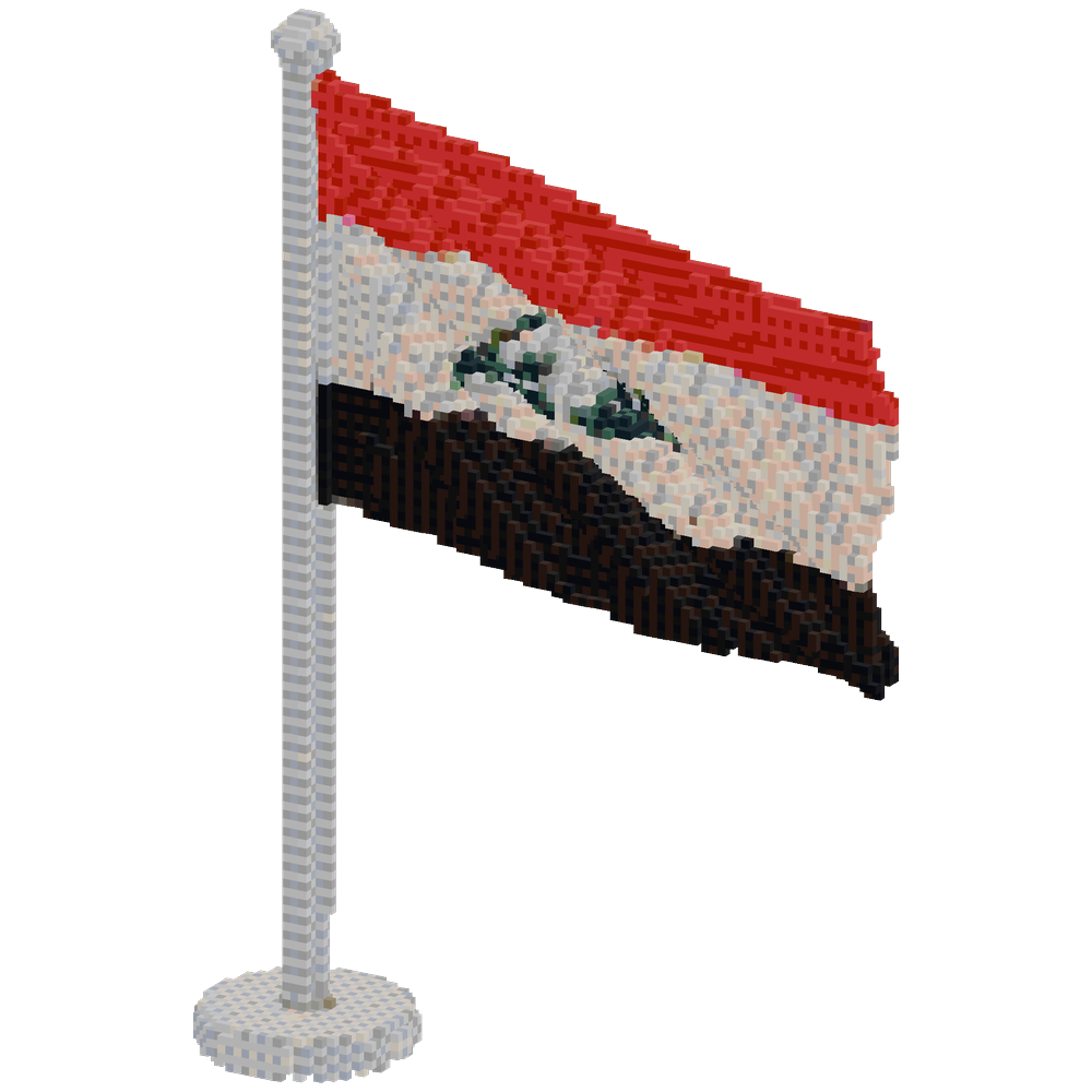 Flag of iraq | Minecraft Build - BlockGPT